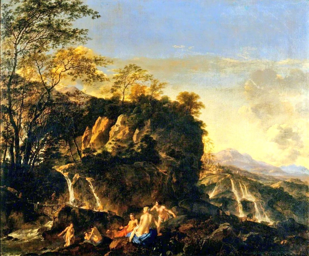 Paesaggio con ninfe al bagno - Government Art Collection